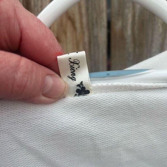 W. W. Xiong tshirt crop short sleeve lace up size xl - Picture 3 of 8